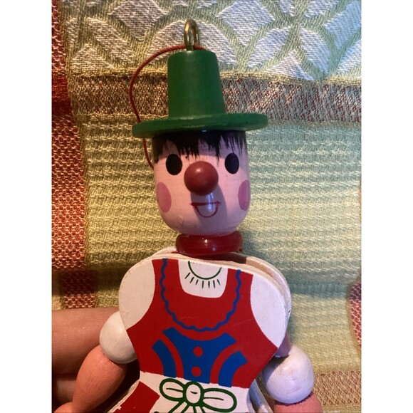 Wooden Vintage Jumping Jack Puppets Pull String Toys Ring Master Austria Clown - Picture 15 of 15